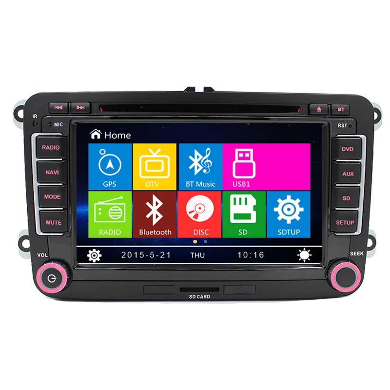 2 DIN Авто 7 &quotэкран Встроенная Canbus автомобильный DVD с GPS навигации для VW Jetta Passat B6 CC