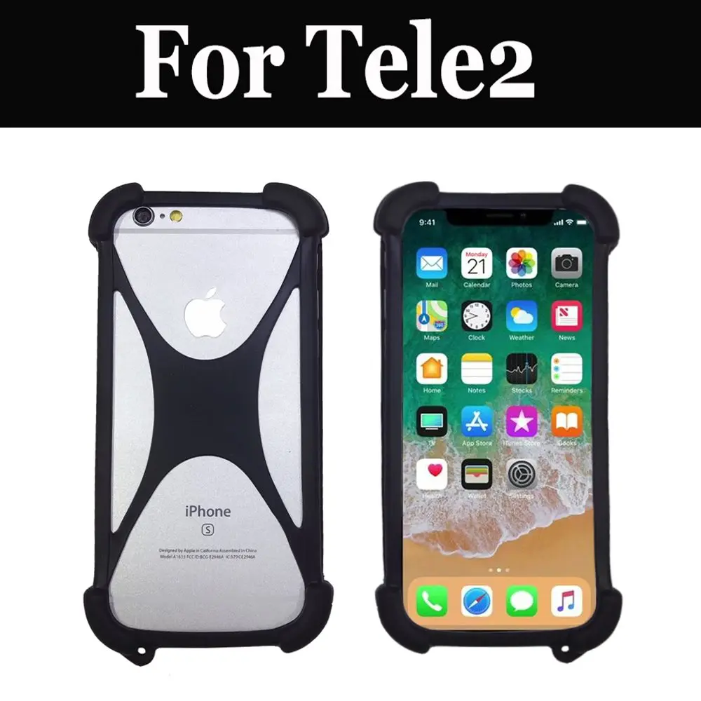 Transparent Thin silicone rubber Case Cover Canada For Tele2 Midi 1.1 Maxi Plus LTE Mini (1.1) Urban | Мобильные телефоны и