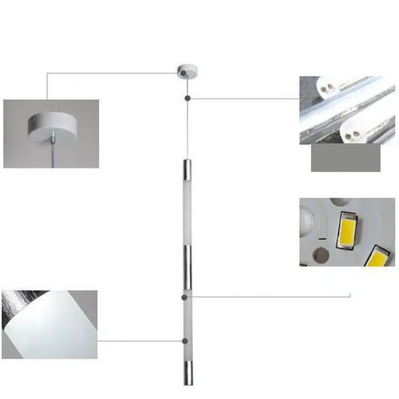 Luces de techo Led Lámpara Colgante Moderna Iluminacion 110 v-220 v Para La Decoración de Iluminación Industrial Moderna Iluminación Industrial