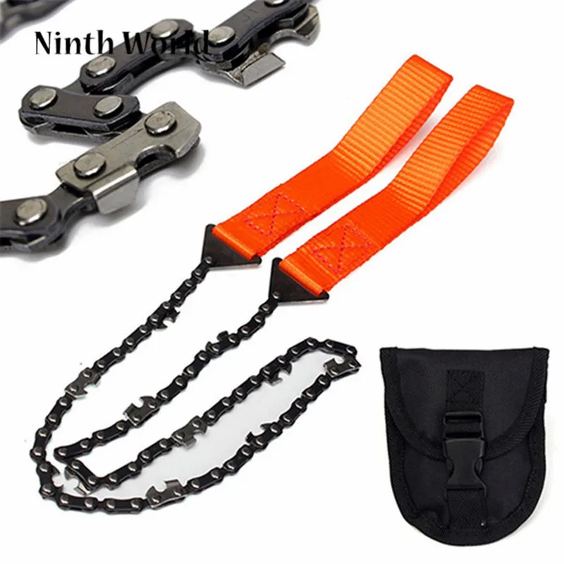 

Outdoor Camping Tools 24 Inch Portable Outdoor Survival Hand Chain Saw Black Orange Camping Saws