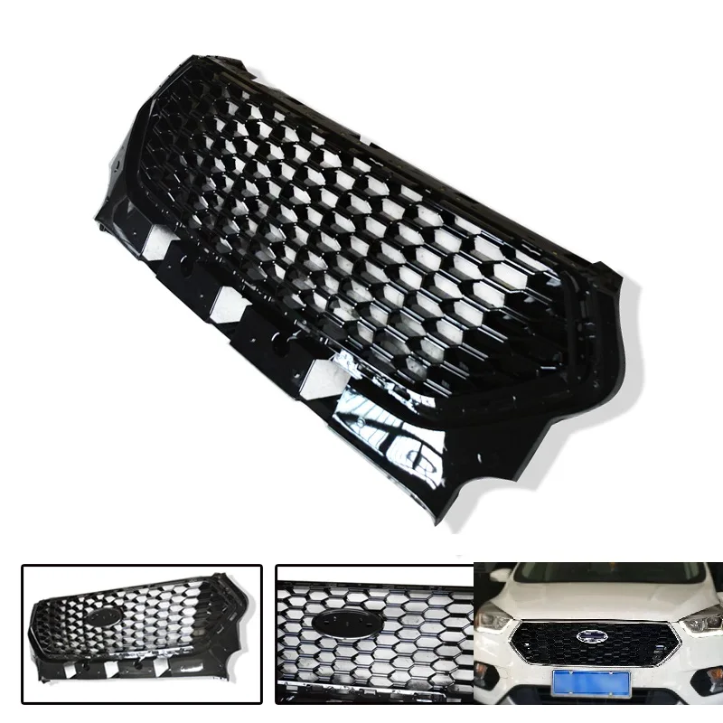 

CITYCARAUTO FRONT RACING GRILL GRILLS BUMPER MASK FIT FOR FORD KUGA ESCAPE 2017 2018 CAR GRILLE