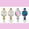 CURREN Ladies Watches Fashion Elegant Quartz Watch Women Dress Wristwatch with Rhinestone Set Dial Rose Gold Steel Band Clock 4