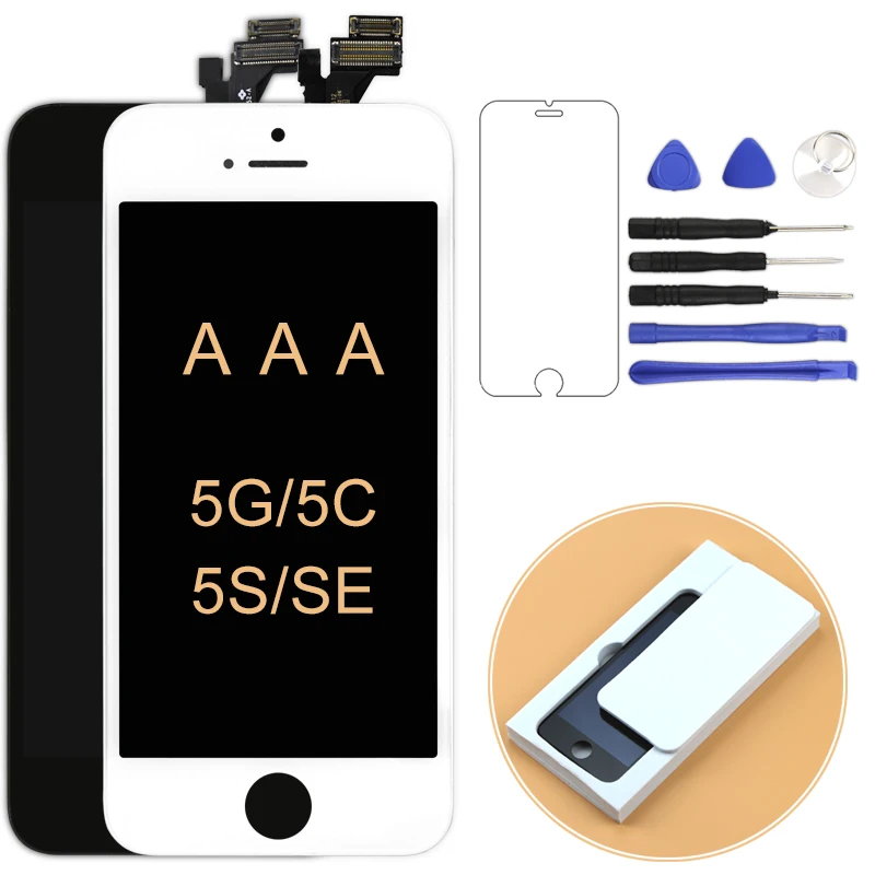 

For iPhone 5 5S 5C LCD AAA Screen Display Touch Screen Assembly With Digitizer Glass No Dead Pixel Phone Parts