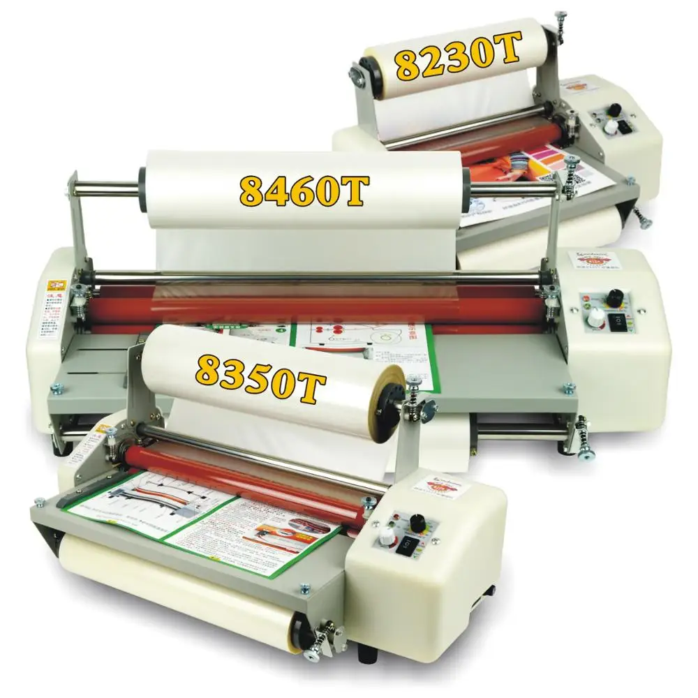 

12th 8350T A3+ Four Rollers Laminator Hot roll laminator, High-end speed regulation laminating machine thermal laminator