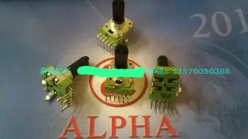 

2PCS/LOT Taiwan ALPHA brand RK12 type potentiometer, double band, middle point, JQ10K, 18MM axis