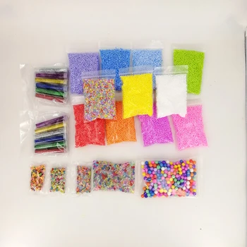

28 Pack for Kids Toys Colorful Styrofoam Foam Balls Slime Tool Fruit Slice for Slime Making Art DIY Gift