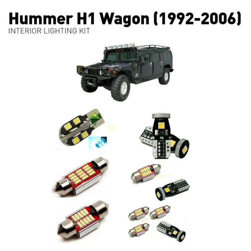 Светодиодные внутренние фары для Hummer wagon h1 1992-2006 18 шт. светодиодные автомобилей