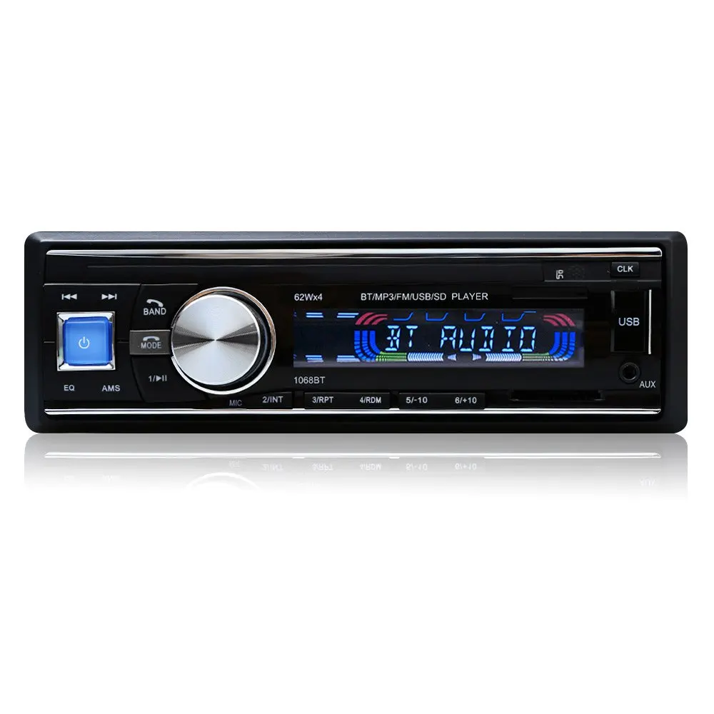 Hot Sale font b Car b font Radio 1068 Stereo Player Bluetooth Phone AUX MP3 FM