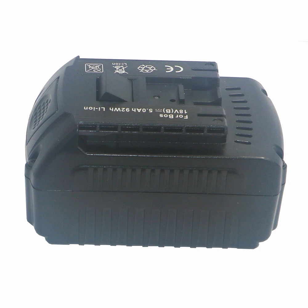 High Quality 18V Lithium Ion 5000mAh Tools Battery for Bosch BAT609 BAT618 2607336169 BAT618G BAT609 Built-in Imported Batteries
