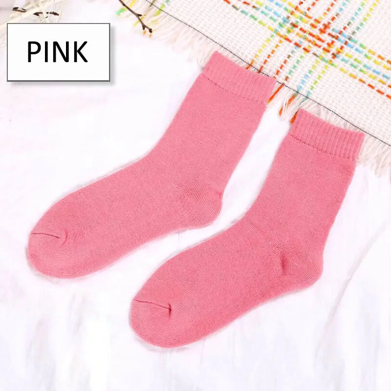 Новые зимние женские плотные теплые носки, хлопковые носки, мягкие, как термо кашемировые носки, женские плотные Повседневные носки, одноцветные носки для девочек