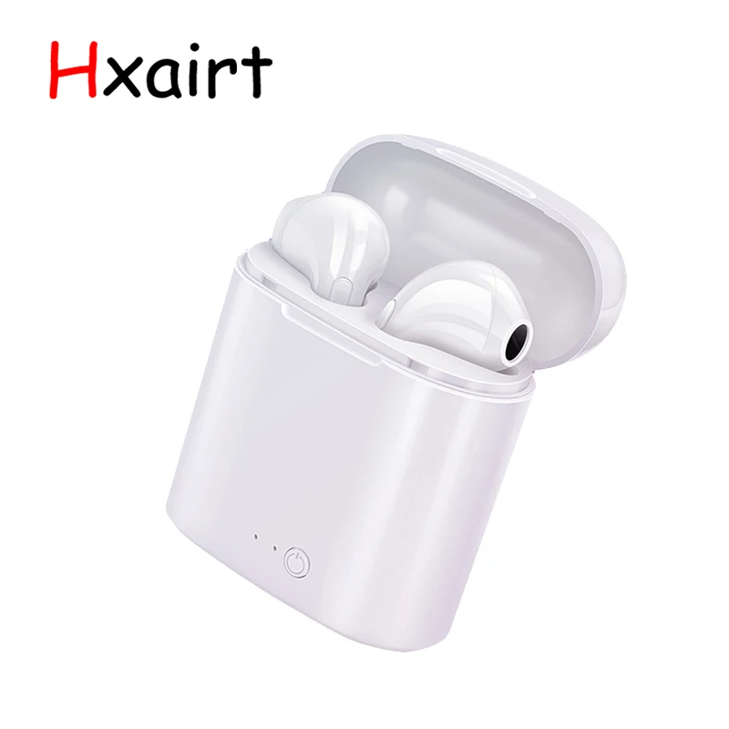 

Hxairt Hot Sell i7s TWS Mini Wireless Bluetooth Earphone Stereo Earbud Headset With Charging Box Mic For All Smart phone