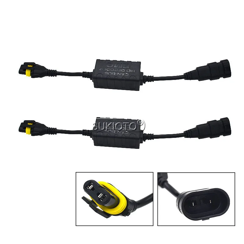 SUKIOTO Car Headlight Xenon H7 H1 H3 H11 HB3 HB4 9012 D2H 5500K HID Bulb Kit Fast Bright Quick Start AC 55W HID Ballast Reactor (3)