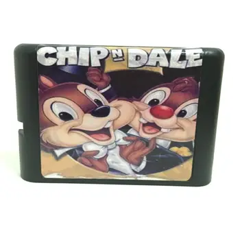 

Top quality 16 bit Sega MD game Cartridge for Megadrive Genesis system --- Chip & Dale