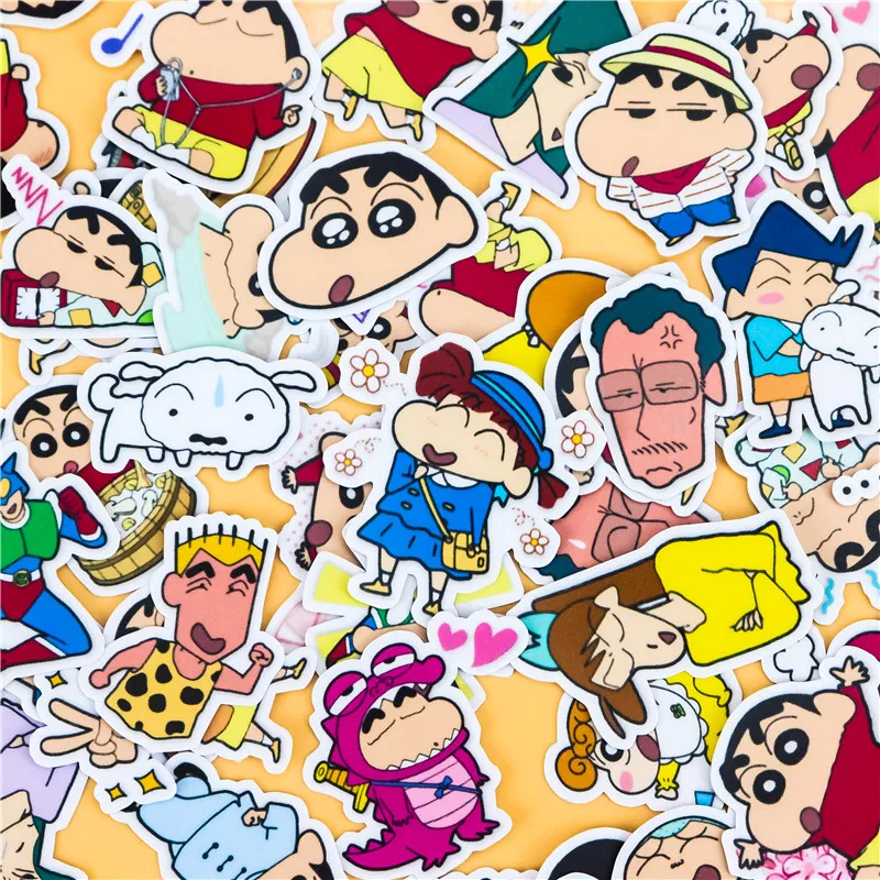 46 шт. креативные милые самодельные карандаши Shinchan 2 наклейки для