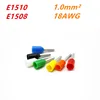 100pcs/Pack E1508 E1510  Insulated Ferrules Terminal Block Cord End Wire Connector Electrical Crimp TerminatorE1508 E1510 ► Photo 1/6