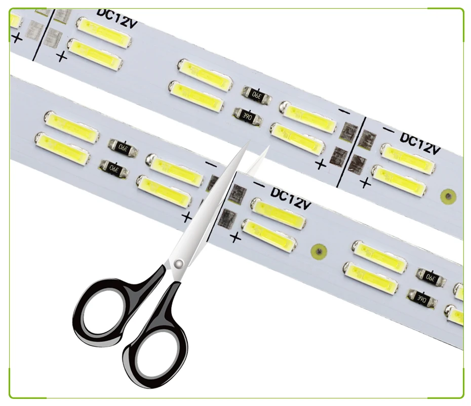 Полоса светодиодная жесткая Двухрядный 8520 DC12V кухня свет под шкаф алюминиевый светодиодный жесткий бар жесткий свет для кухни витрина ккрепление для светодиодной лентыабинет лампа аллюминиевый профиль led полоса а