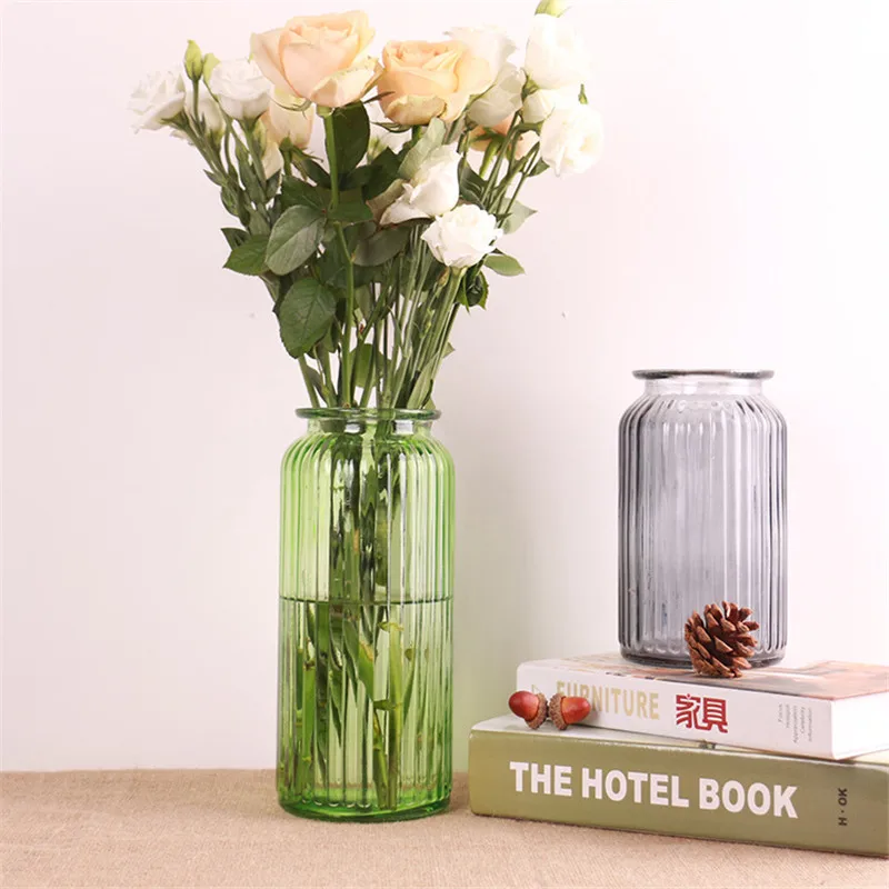 

Home Decoration Vase Glass Home Decor Vase Flower Plant Stand Hanging Vase Hydroponic Container Office Wedding Decor Vases