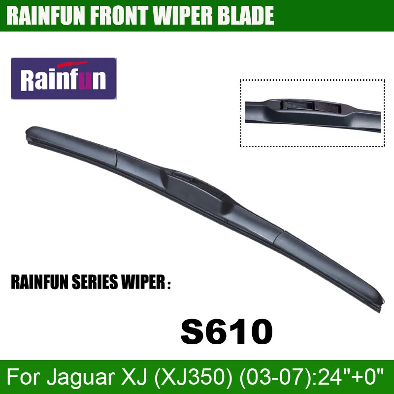 RAINFUN S610 24"+0" dedicated car wiper blade for Jaguar XJ (XJ350)(03