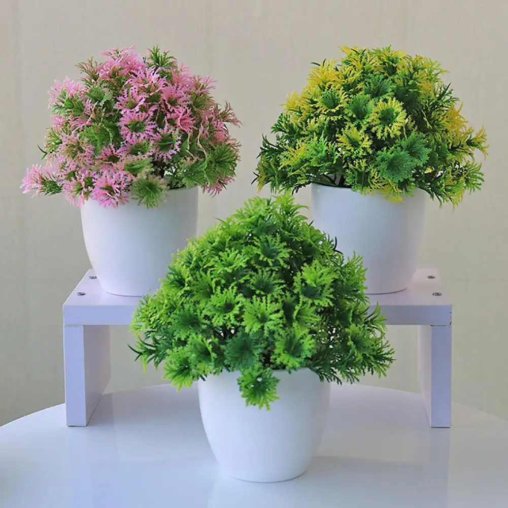 2019 New Arrival Artificial Plant Bonsai Fake Succulent Potted Ornament