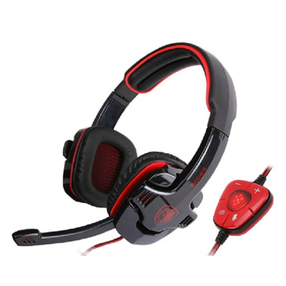 Sades SA 901 профессиональные игровые наушники 7 1 USB HD PRO гарнитура с дистанционным
