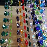 Forma de Amêndoa Claro com Prata de Volta Lustre de Cristal Prisma de Cristal Pingentes de Casamento Peças Pingentes Aparar 10 38mm - 15 High Quality Luzes e Iluminação