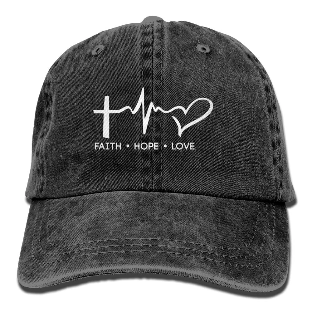 Вера, надежда и любовь регулируется в ковбойском стиле стильная бейсболка шапка унисекс для взрослых