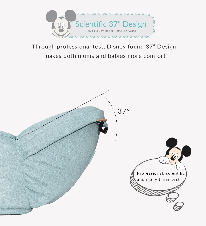 Disney дышащий эргономичный рюкзак-кенгуру Портативный младенческой Кенгуру Hipseat кучи с сосет Pad слинг носители