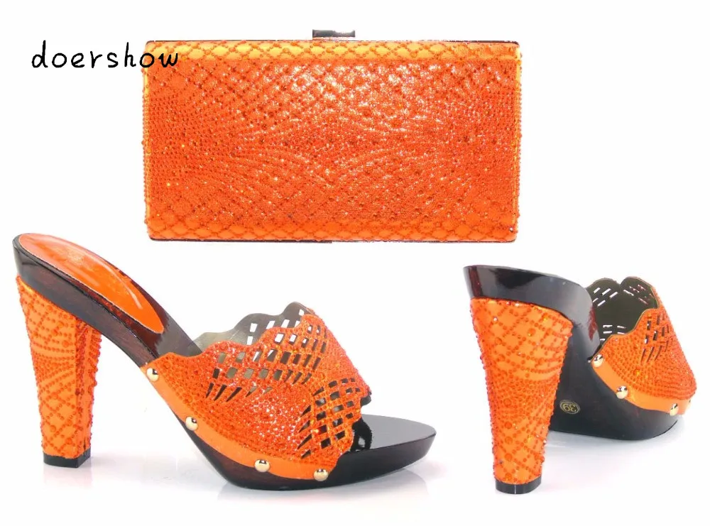 

doershow most wonderful African Women Shoes With Bag To Matched good quality Italian high heels For Party! AS1-22