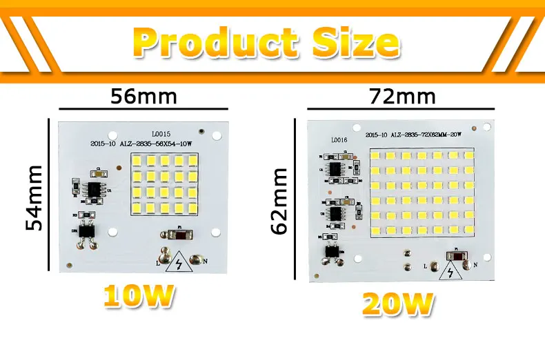 SMD СВЕТОДИОДНЫЙ лампы с чипом 220V умная ИС(интеграционная схема) 10 Вт 20 Вт 30 Вт 50 Вт 90W светодиодный чип лампа для наружного прожектор холодный белый/теплый белый