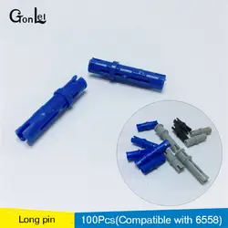 Новый MOC кирпич Запчасти техника Длинные Pin/механический № 6558 DIY блок 30-100 шт./лот собрать частиц кирпич комплект