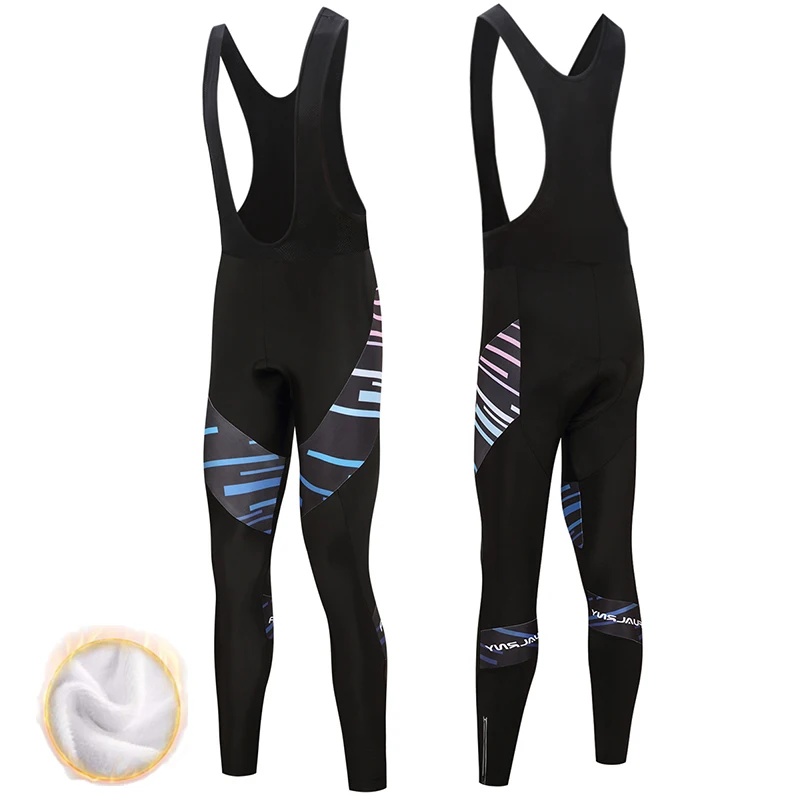 

FUALRNY Winter Cycling Pants 9d Gel Pad Bicycle Trousers Long Culotte Ciclismo Men/ Women Thermal Fleece Cycling trousers Wear