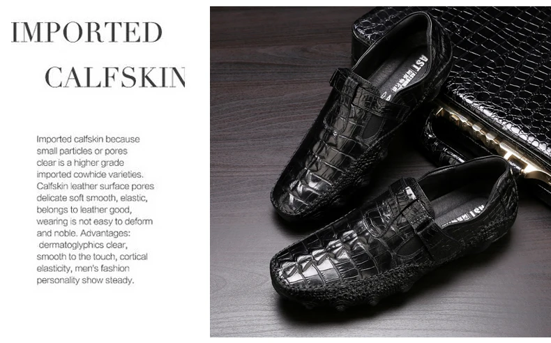 New Men's Octopus Leather Driving Shoes Crocodile Slip On Loafers For Mens Casual Shoes Moccasins Business Clogs Shoes Branded (10)