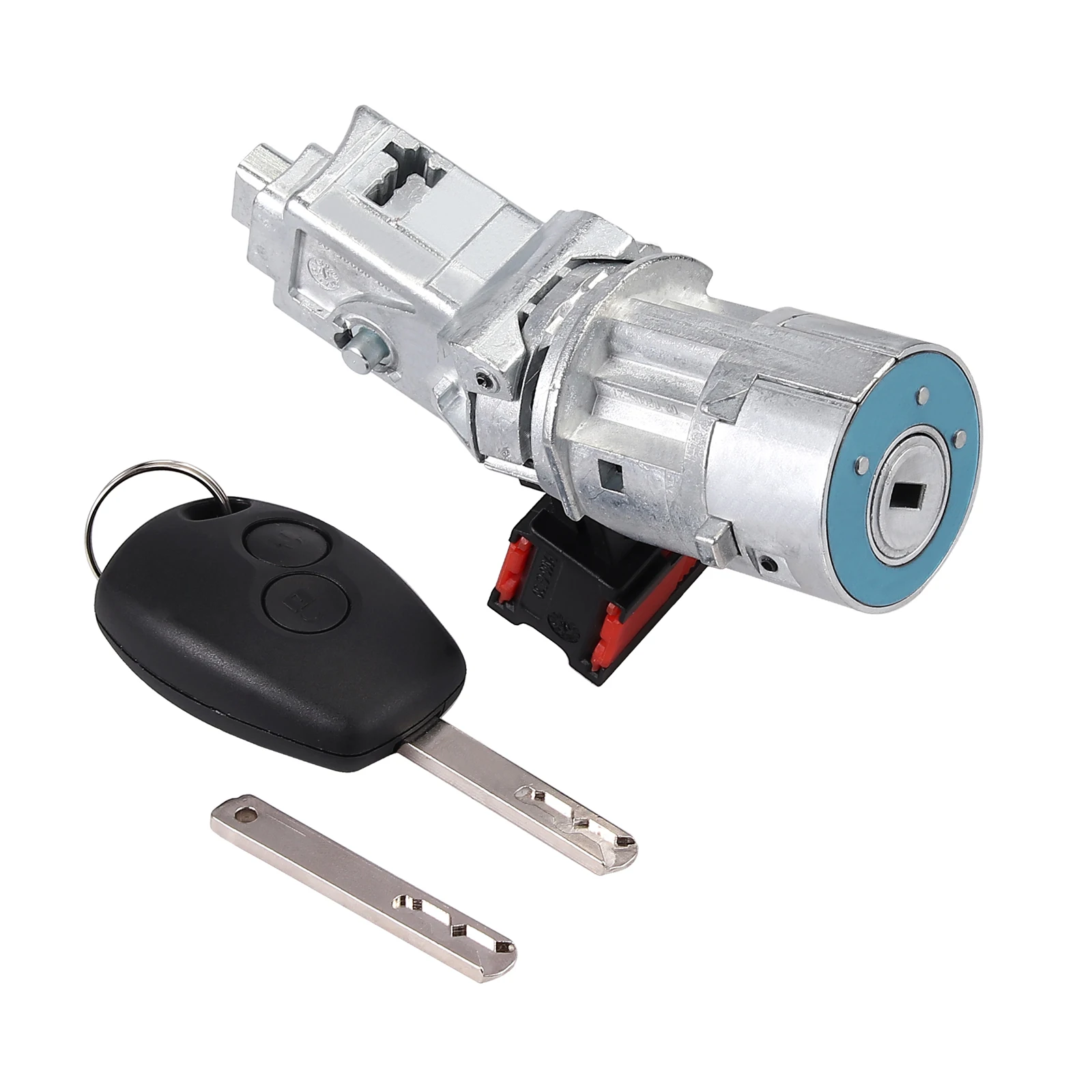 Justech 12V 4-контактный Замок зажигания баррель стартер крышка цилиндра+ ключ+ ключа для Renault Clio MK III 8200214168 зажигания