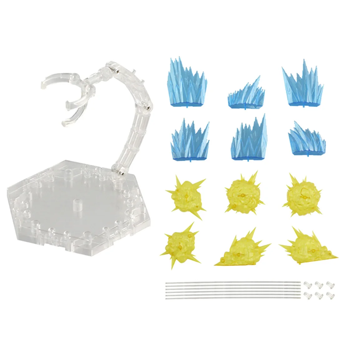 

Explosion Scene Model Explosion Special Effects Decoration With Bracket For Gundam Model Educational Toy Gift - Yellow Orange