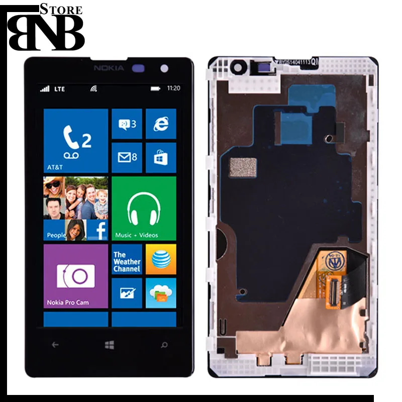 

Original For Nokia Lumia 1020 LCD Display with Touch Screen Digitizer Assembly with frame for Nokia 909 RM-875 RM-876 lcd