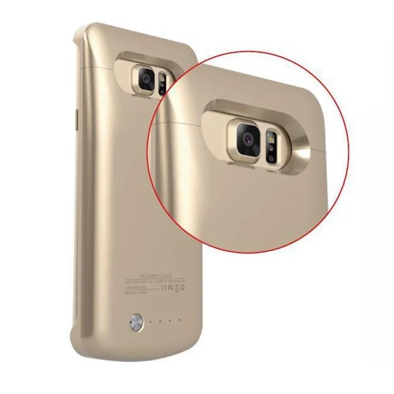 External Backup Portable Power Bank Pack Charger Adapt Battery Case Cover For Samsung Galaxy S7 S7edge with USB cable