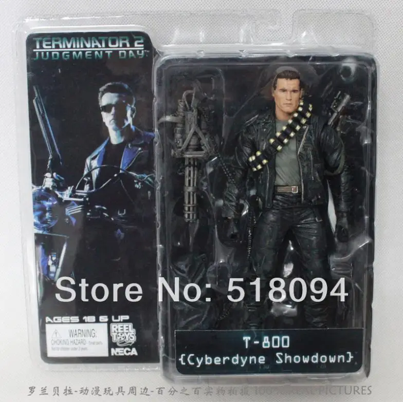

Retail NECA The Terminator 2 T-800 Cyberdyne Showdown PVC Action Figure Toys 18cm Arnold