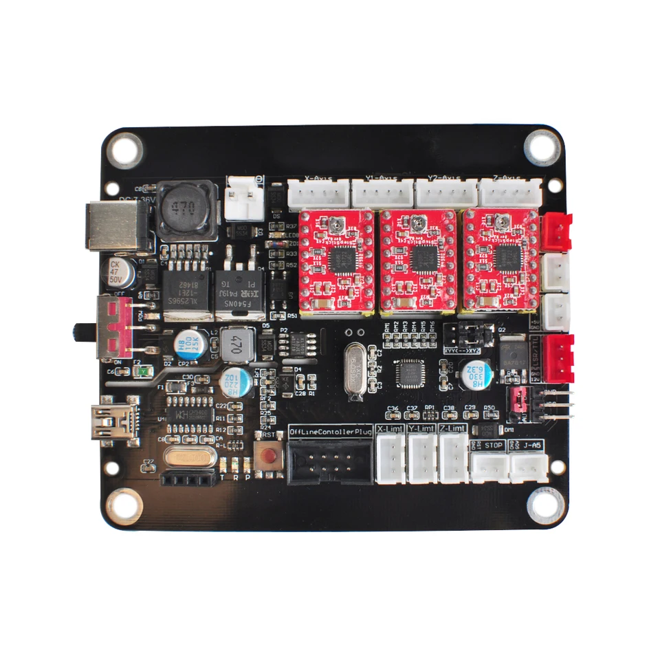 central com controle grbl para 3018 2418 1610 máquina gravador a laser