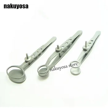 

three size S M L can choose Stainless Steel Medical Ophthalmology eyelid tweezers chalazion chalazion cyst folder clip