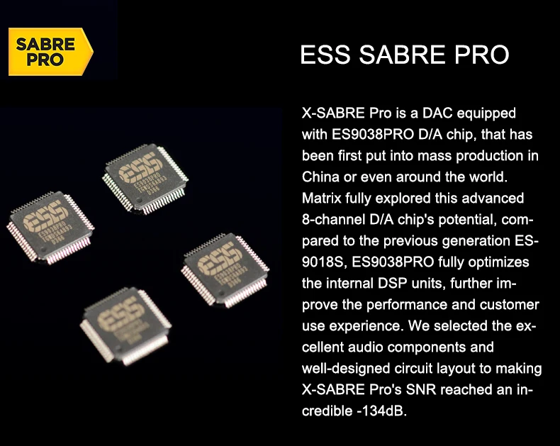 Матрица X-Sabre Pro ESS9038PRO 32 бит/768 кГц DSD1024 PCM768 аудио ЦАП 110 В до 250 В