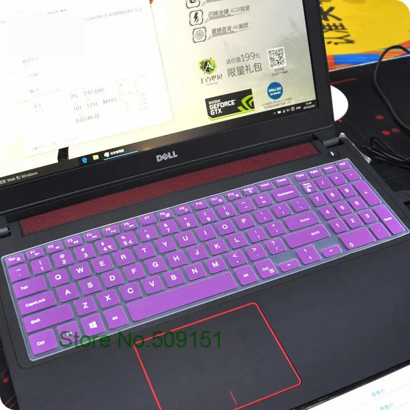 15 дюймовая Защитная крышка для клавиатуры ноутбука Dell inspiron 5000 5568 15CR 15cr 4528b Vostro 3559