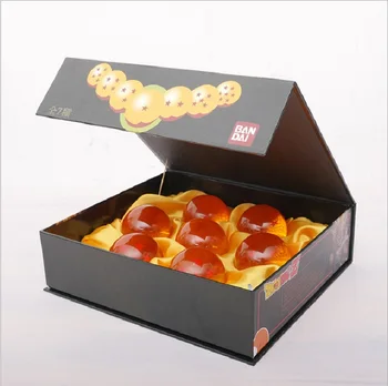 

Japan Anime Dragon Ball Z Crystal Acrylic Balls Orange&Blue Star Balls 1 2 3 4 5 6 7 Stars Wish Balls 7pcs/set