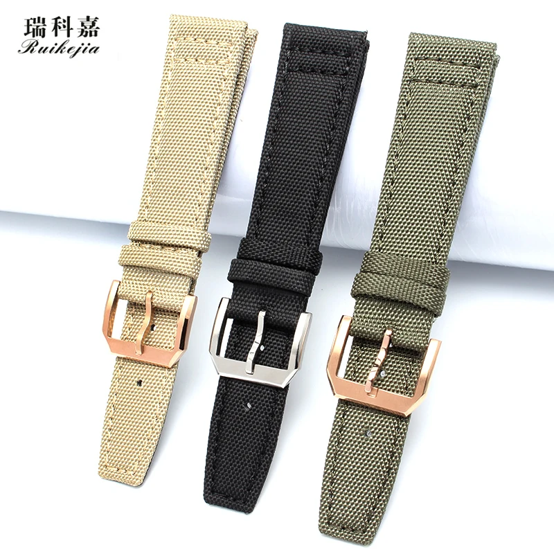 Нейлоновый ремешок холщовые часы с водонепроницаемым ремешком для IWC ...