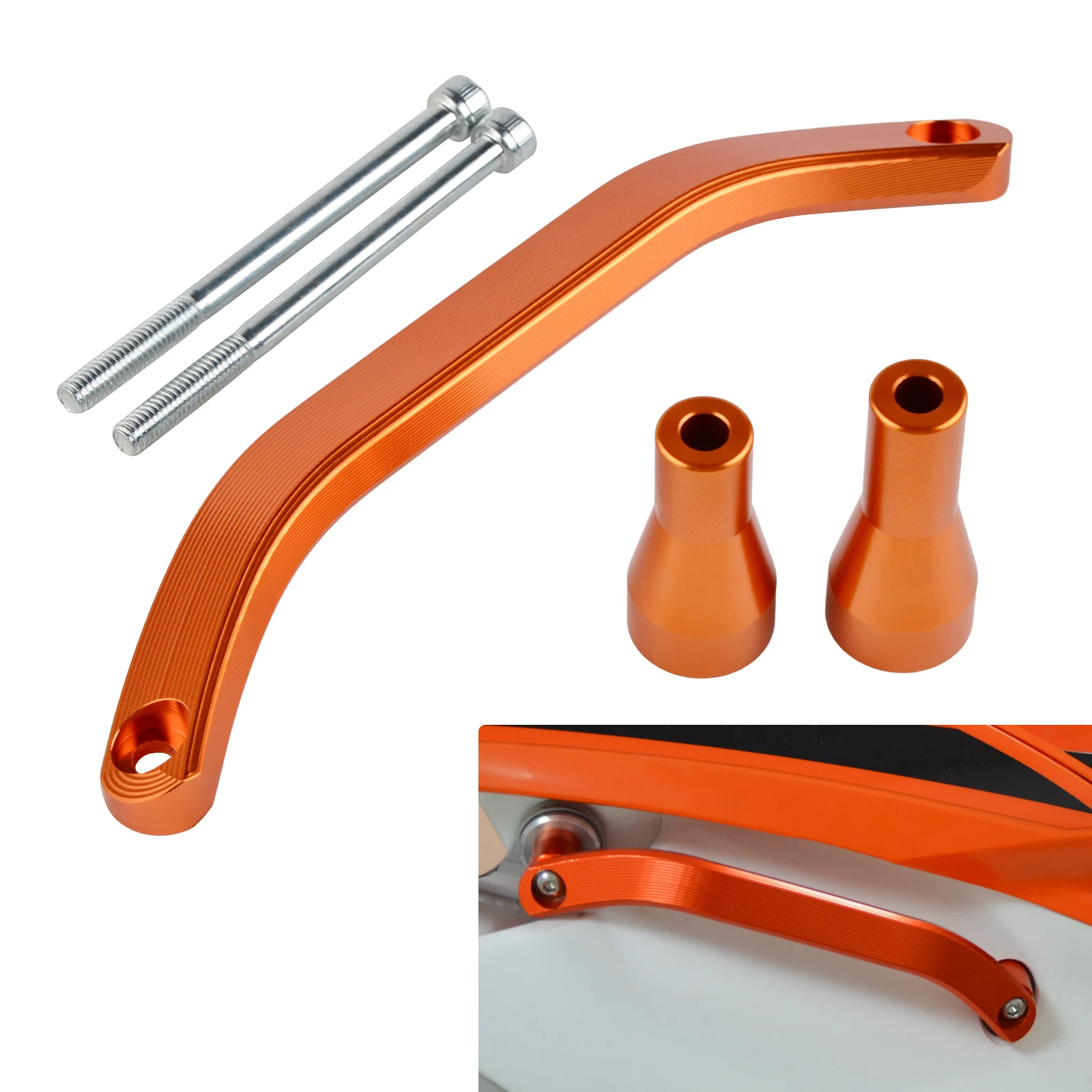 CNC Handlebar Grab Rear Passenger Handle Bar Grip For KTM 125 150 250 300 350 450 500 SX XC SX-F XC-F XCF-W EXC-F TPI SIX DAYS