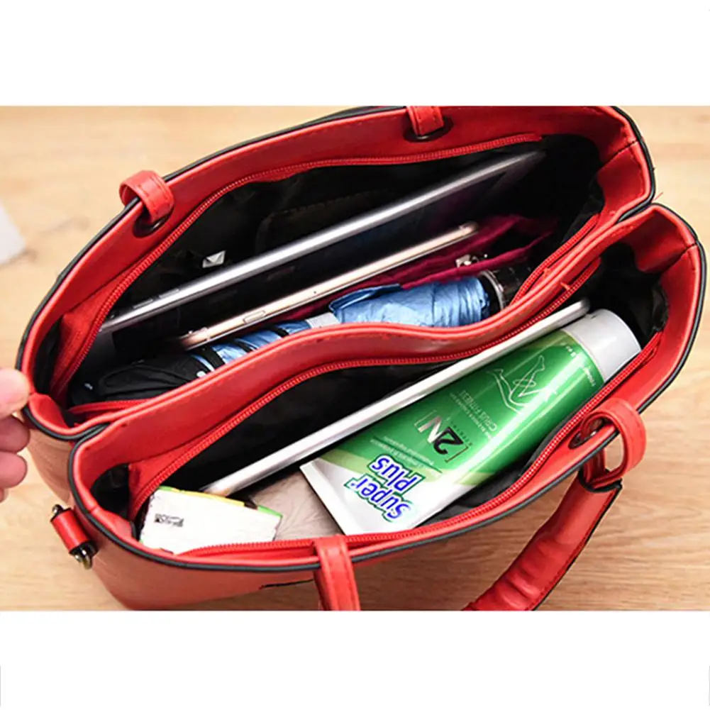 PinShang Mulheres Cor Sólida Zipper bolsas de