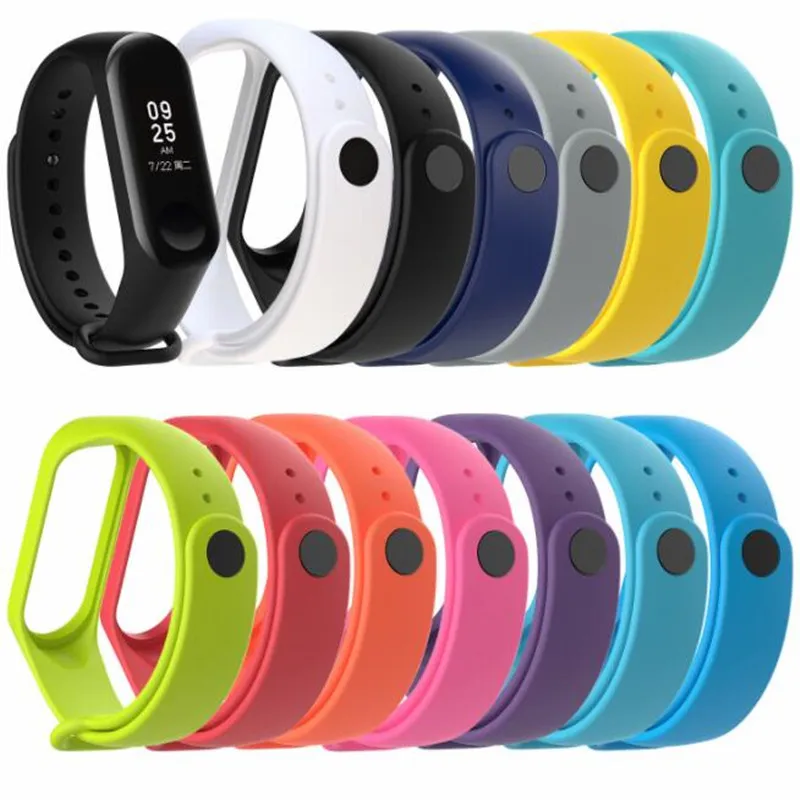 

For Xiaomi Mi Band 4 3 Sport Strap watch Silicone wrist strap For xiaomi mi band 3 / 4 accessories bracelet Miband 3 Strap