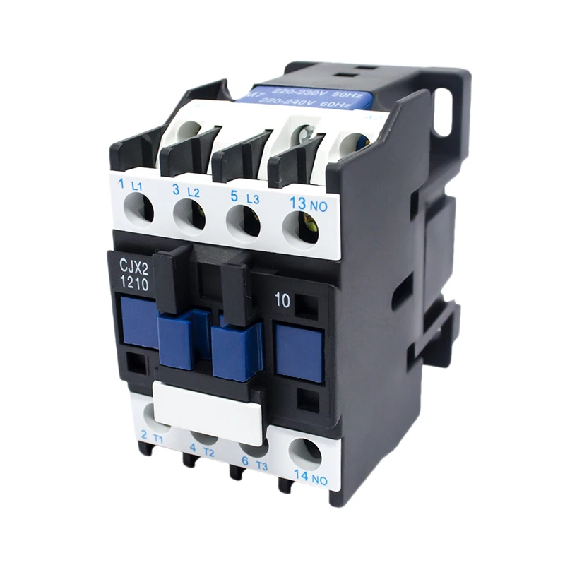 CJX2-1210 AC Контактор 12A 3-фазный Din электрический контактор 380 В/220 В/110 В/36 В/24 В для