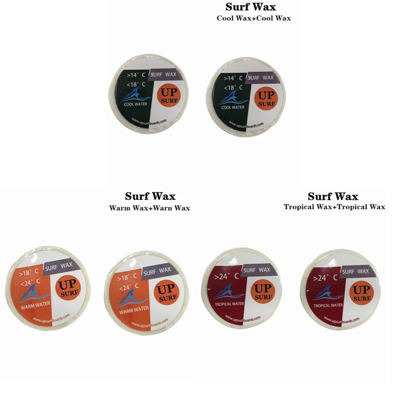 

Favorable Combo Tropical /Cool/WarmWater Wax 2 per set Good Quality Surfboard Wax