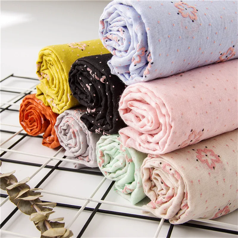 

Brand 2018 Spring Summer Women Scarf Fashion Plain Floral Viscose Scarves Shawls Pashmina Bandana Female Pareo Beach Foulards