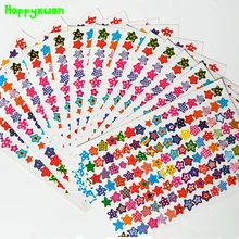 Happyxuan 20sheets pack Stickers Stars for Scrapbook Paper Rewards Teacher Kindergarten Student Praise Encourage Kid Toy